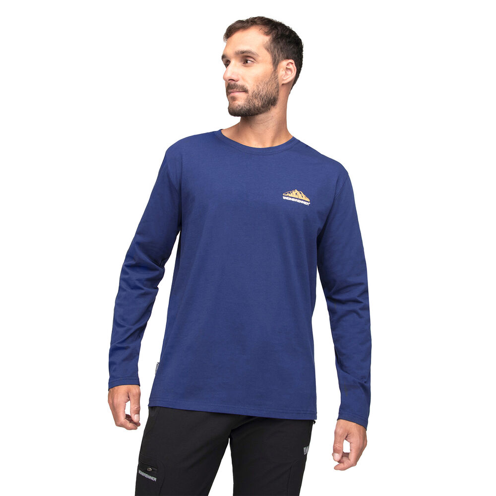 Polera Manga Larga Hombre Weinbrenner Mahe Azul Marino image number 0.0